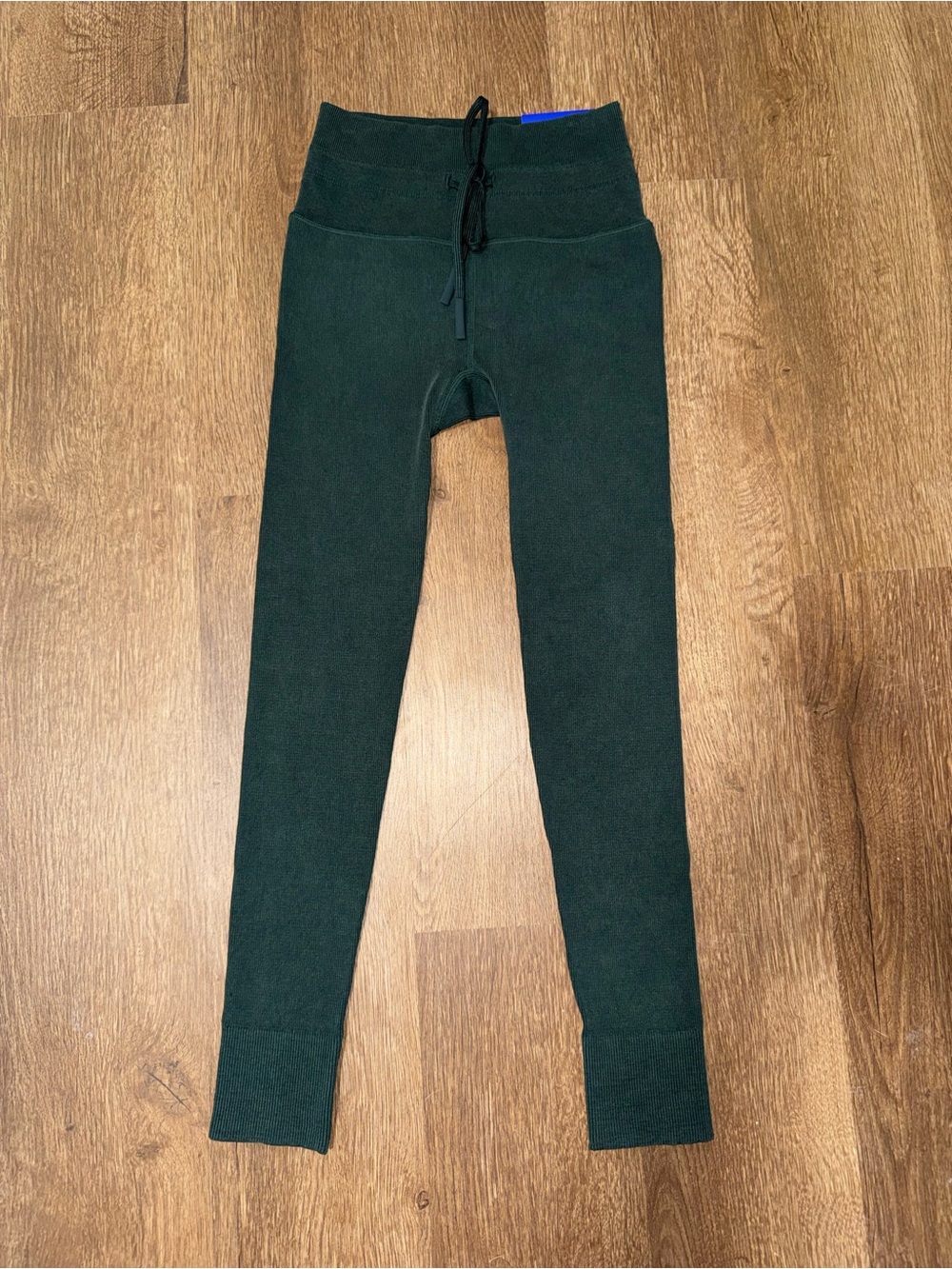 Joy Lab High-Rise Green Ankle Leggings Drawstring Stretch Yoga Size XXS